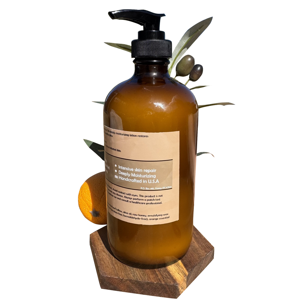 Orange and Vanilla Tallow & Honey Lotion