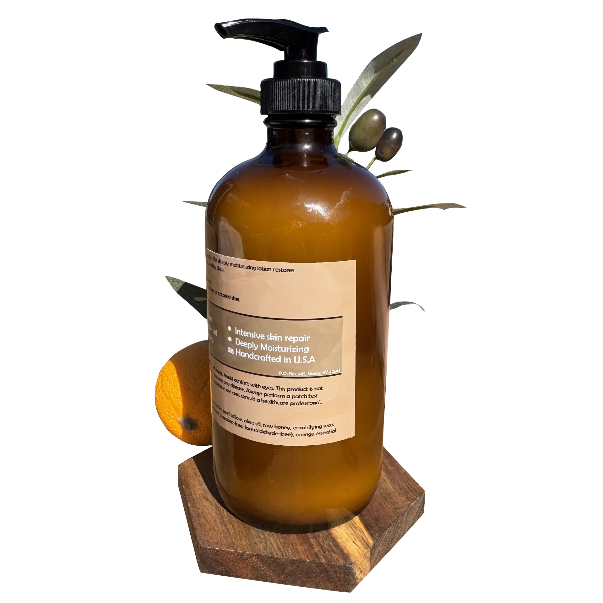 Orange and Vanilla Tallow & Honey Lotion