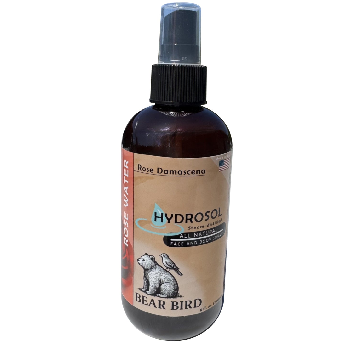 Rose Hydrosol Rose water organic 8 oz