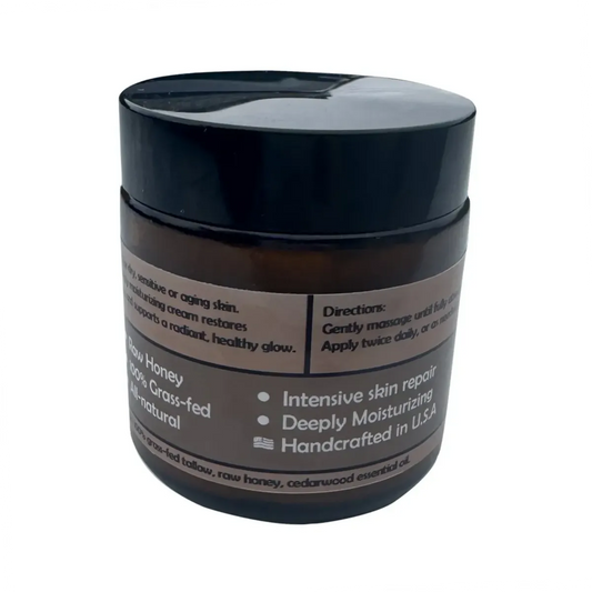 Cedarwood Hunting Tallow and Honey Cream Man Hands