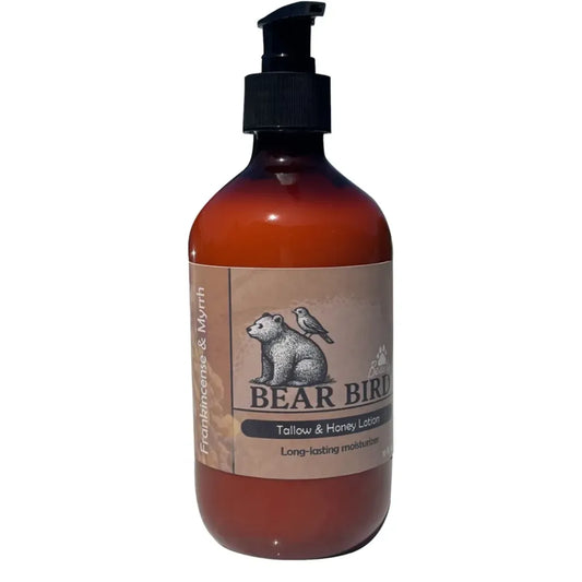Frankincense and Myrrh Bear Bird Tallow & Honey Lotion