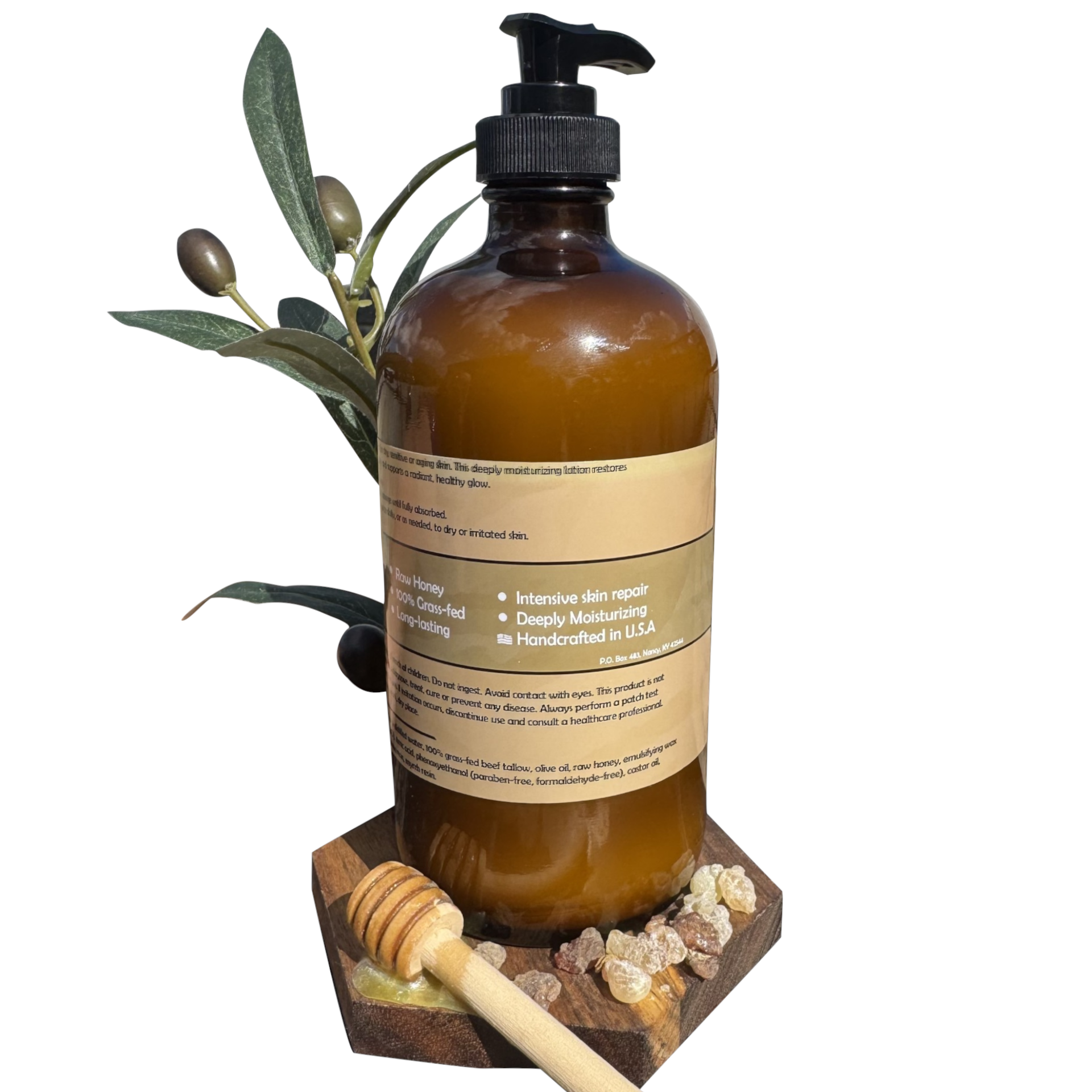 Frankincense and Myrrh Bear Bird Tallow & Honey Lotion