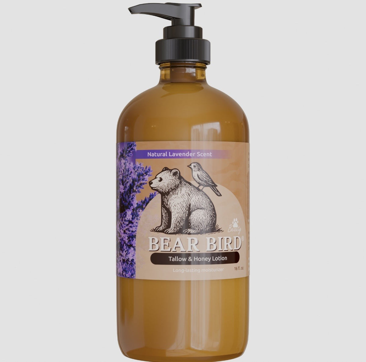tallow lotion, cream, body, natural, organic, non-toxic grass-fed, olive oil, raw honey lavender essential oil
